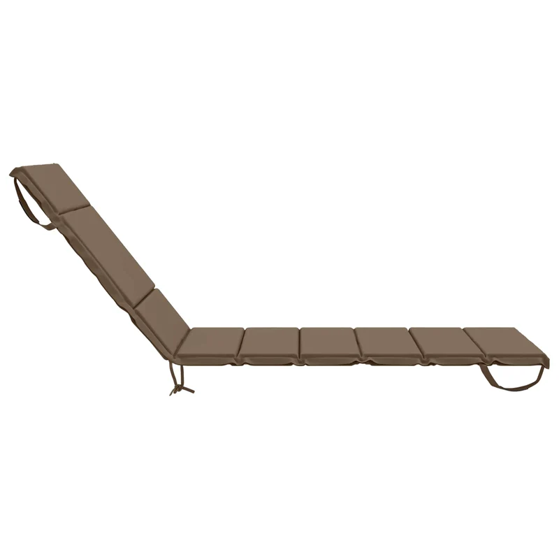 Sunlounger Cushion GEMERT 100% Polyester Taupe 200 x 70 x 3 cm