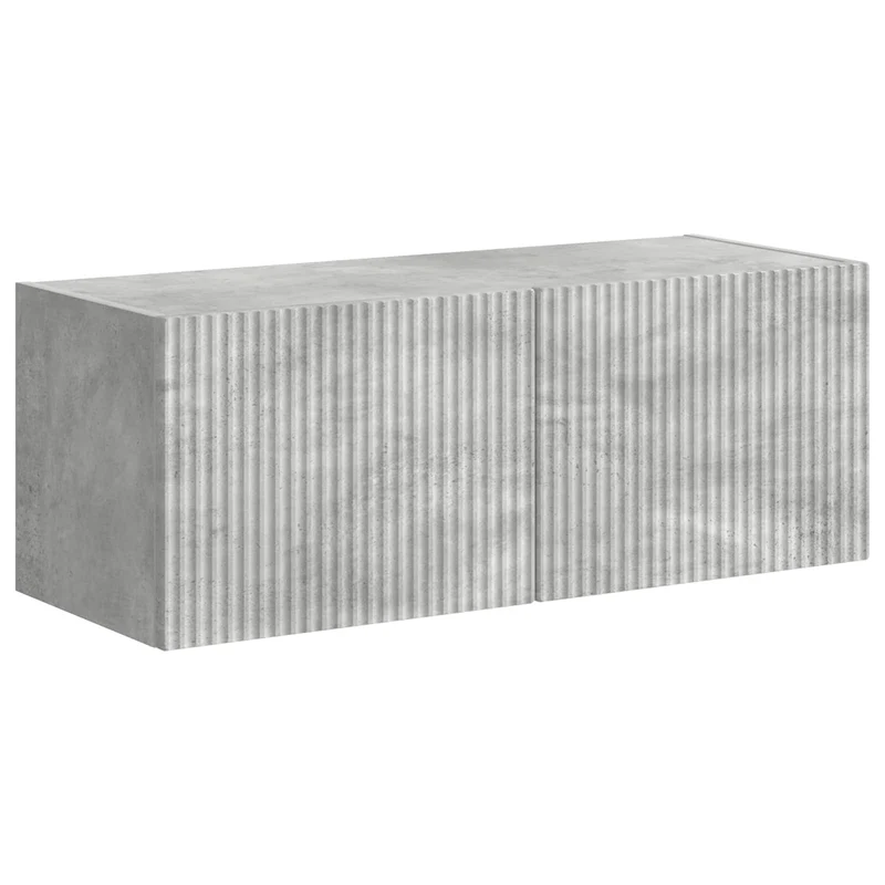 TV Wall Cabinet Set 6 pcs Concrete Grey