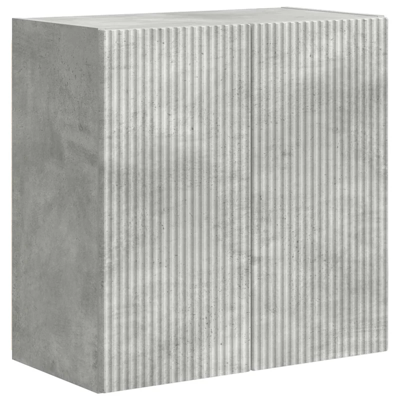 TV Wall Cabinet Set 6 pcs Concrete Grey