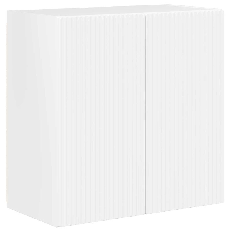 TV Wall Cabinet Set 6 pcs High Gloss White