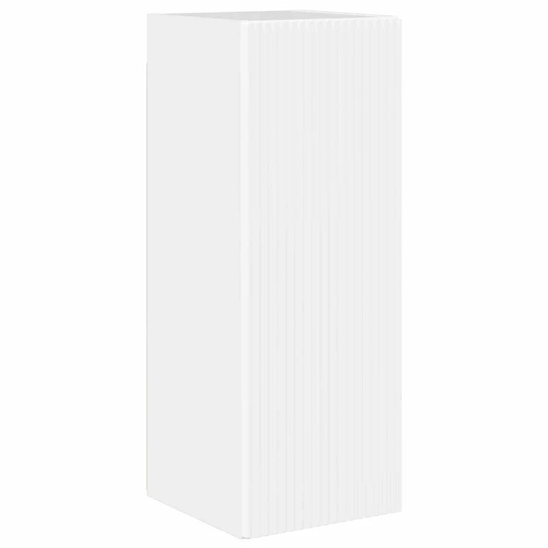 TV Wall Cabinet Set 6 pcs High Gloss White