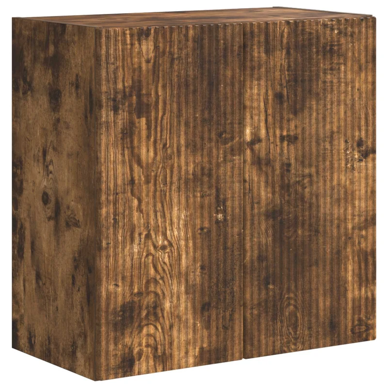 TV Wall Cabinet Set 6 pcs Smoked Oak