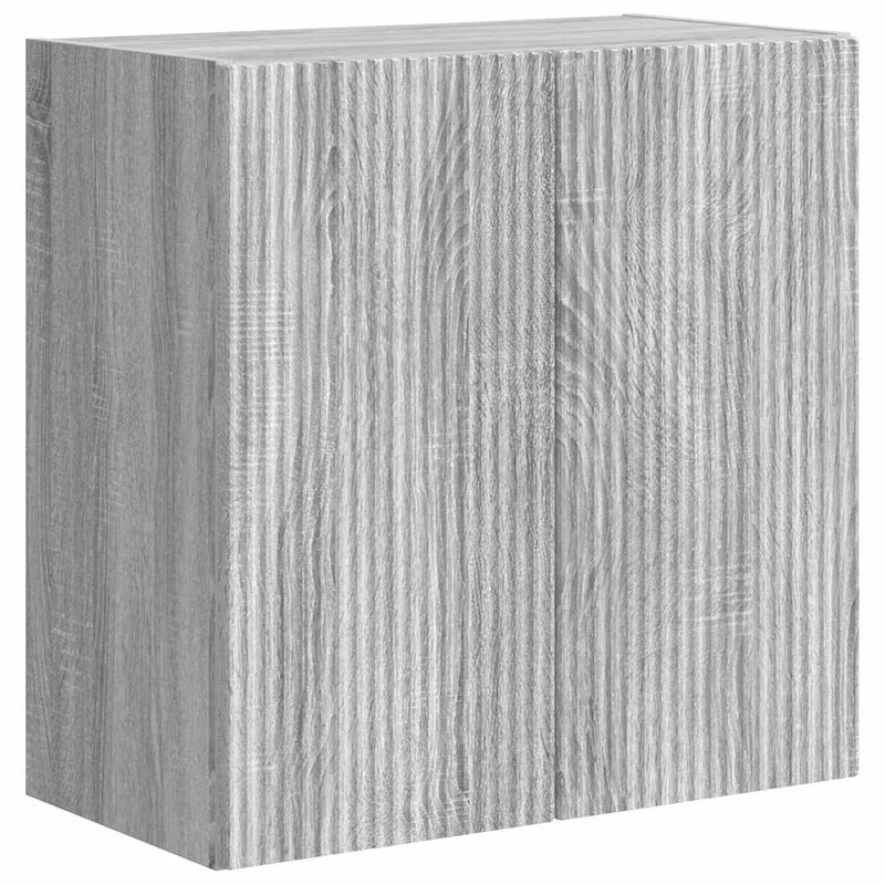 TV Wall Cabinet Set 6 pcs Grey Sonoma