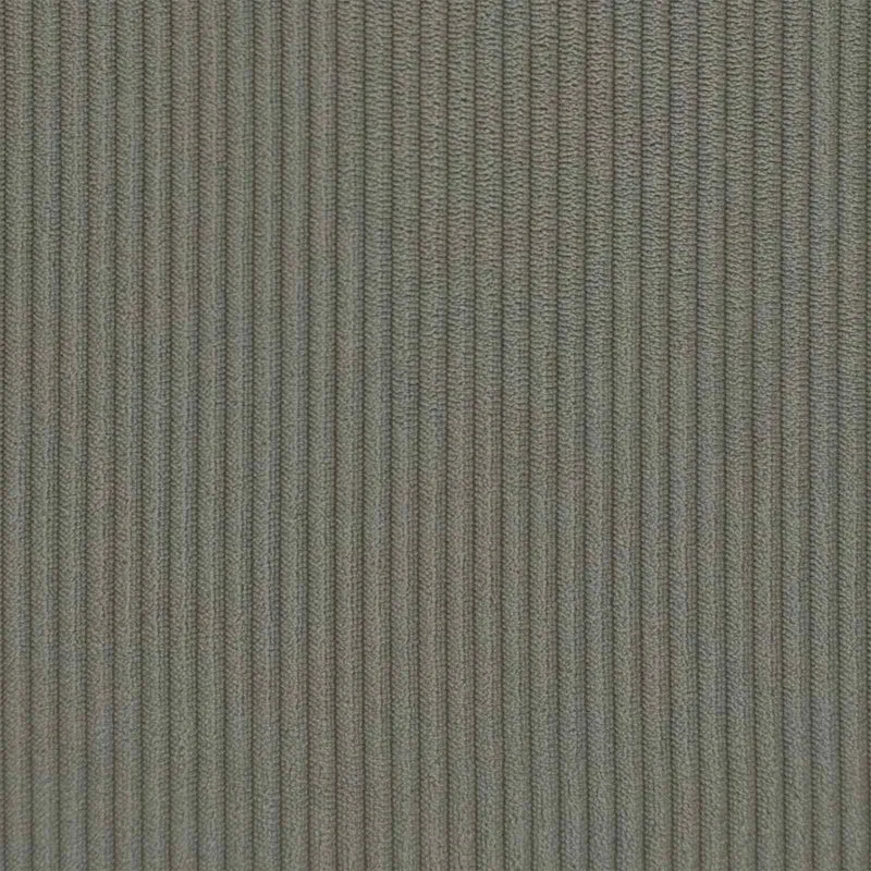 Sofa Set 2 pcs Light Grey Corduroy Fabric