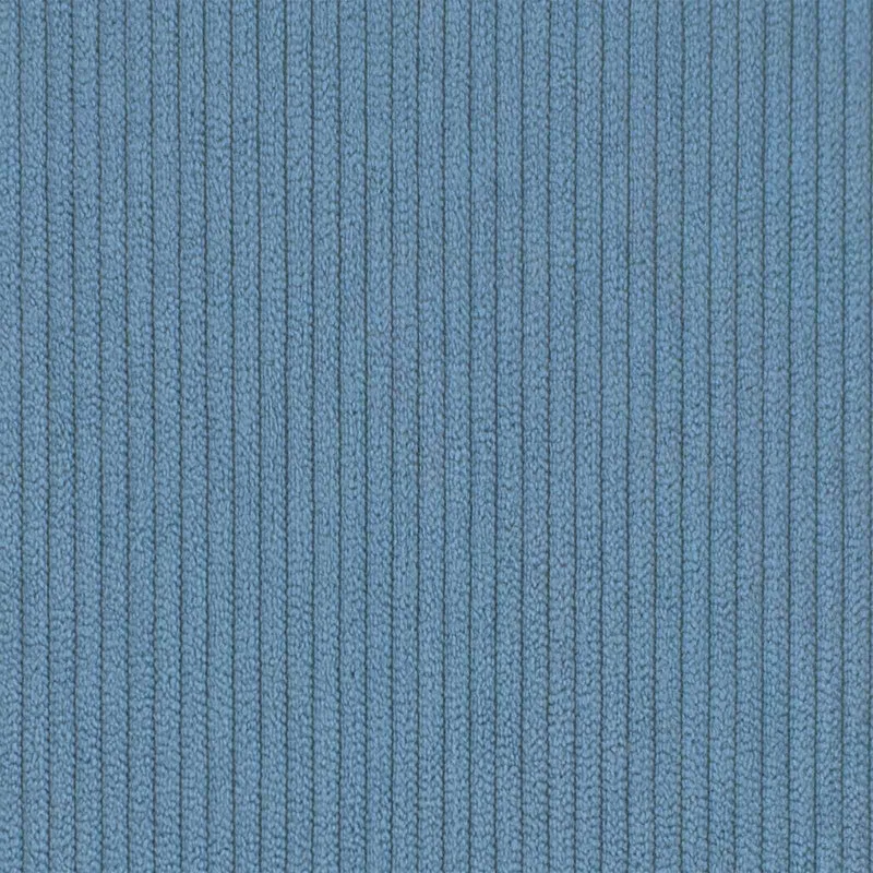 3 Seater Sofa Blue 220 x 81 x 82 cm Corduroy Fabric
