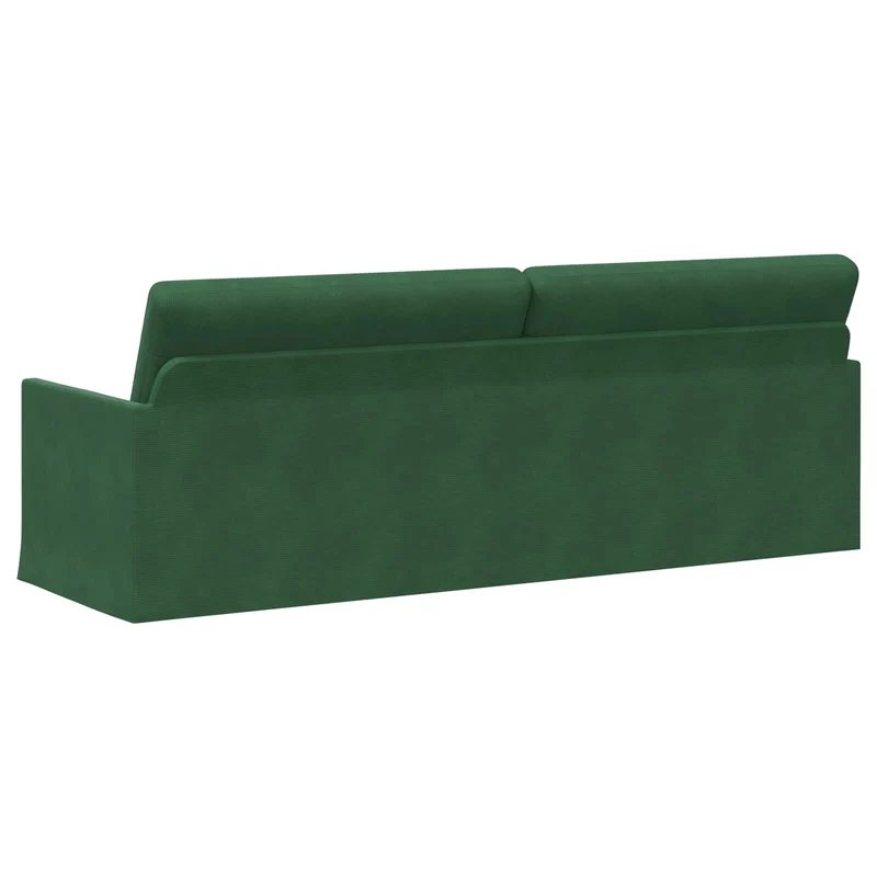 3 Seater Sofa Jungle Green 220 x 81 x 82 cm Corduroy Fabric
