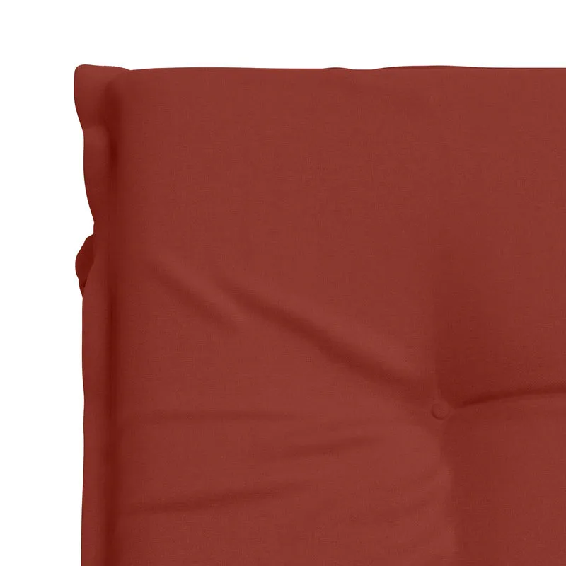 Sunlounger Cushion GEMERT 100% Polyester Red 190 x 70 x 9 cm