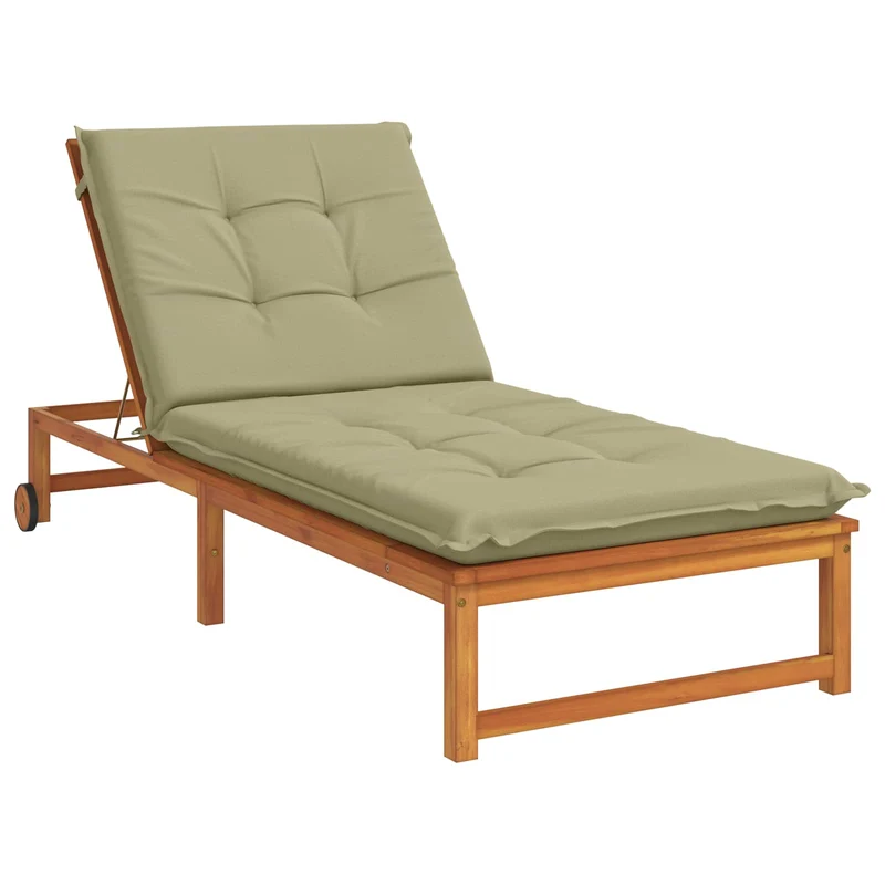 Sunlounger Cushion GEMERT 100% Polyester Light Green