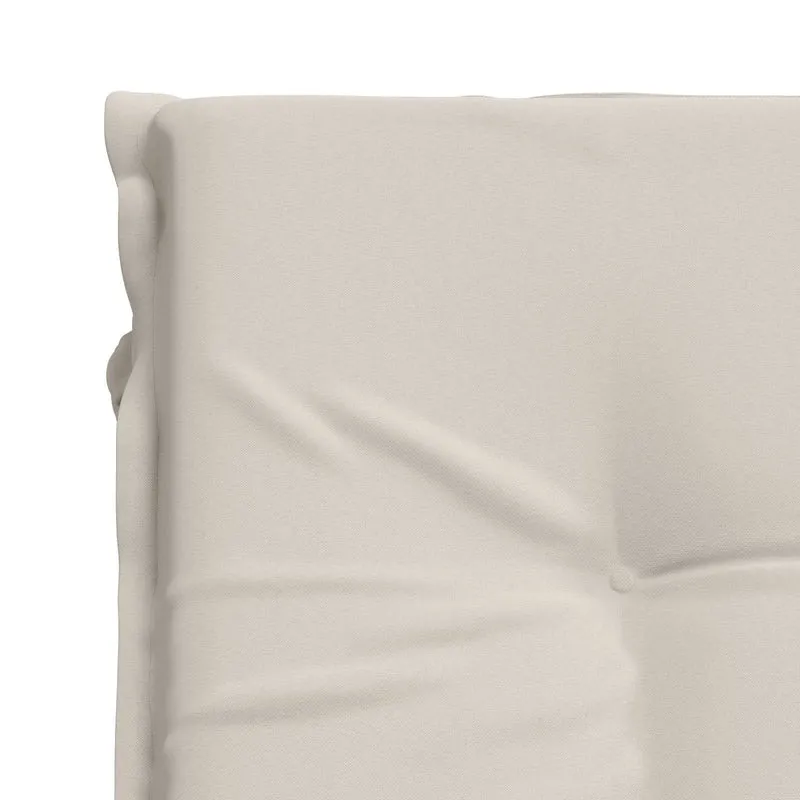 Sunlounger Cushion GEMERT 100% Polyester White 190 x 90 x 9 cm