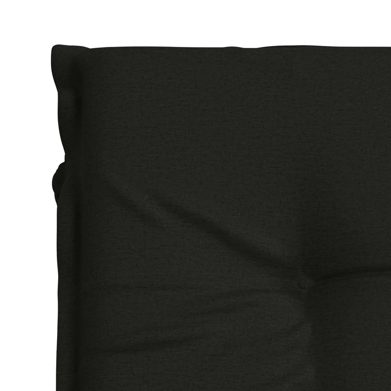 Sunlounger Cushion GEMERT 100% Polyester Black 190 x 90 x 9 cm