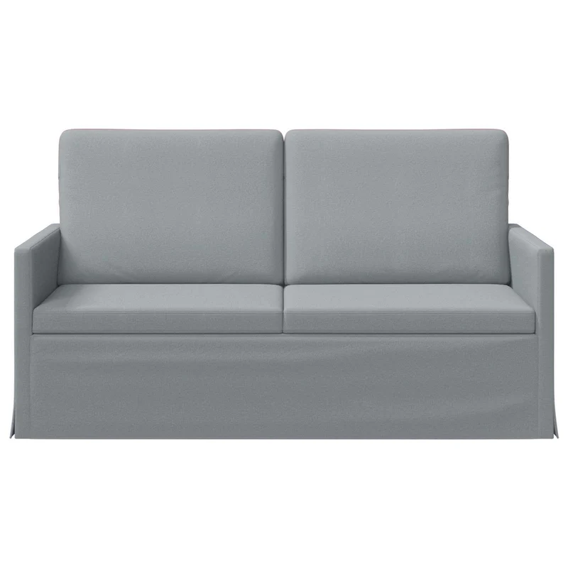 2 Seater Sofa Light Grey 150 x 81 x 82 cm Fabric