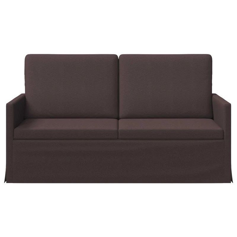 2 Seater Sofa Dark Brown 150 x 81 x 82 cm Fabric