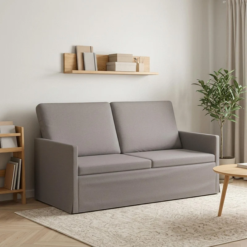 2 Seater Sofa Taupe 150 x 81 x 82 cm Fabric