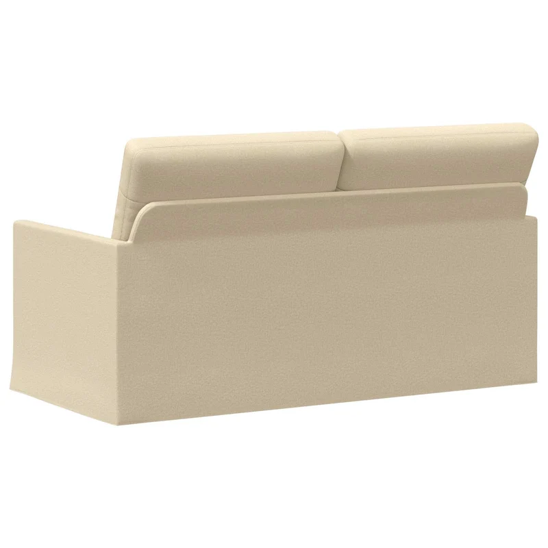2 Seater Sofa Cream 150 x 81 x 82 cm Fabric