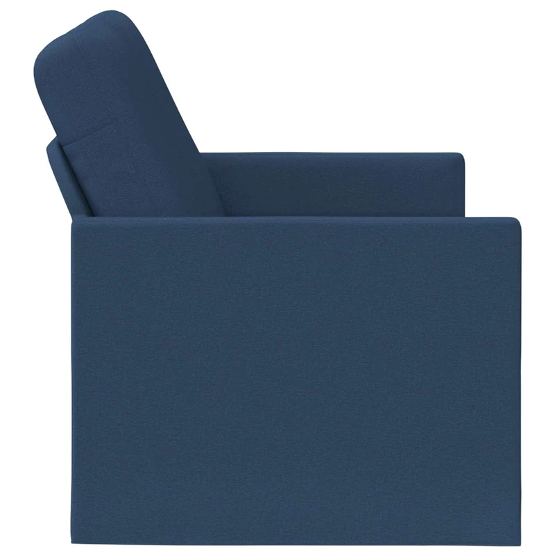 2 Seater Sofa Blue 150 x 81 x 82 cm Fabric