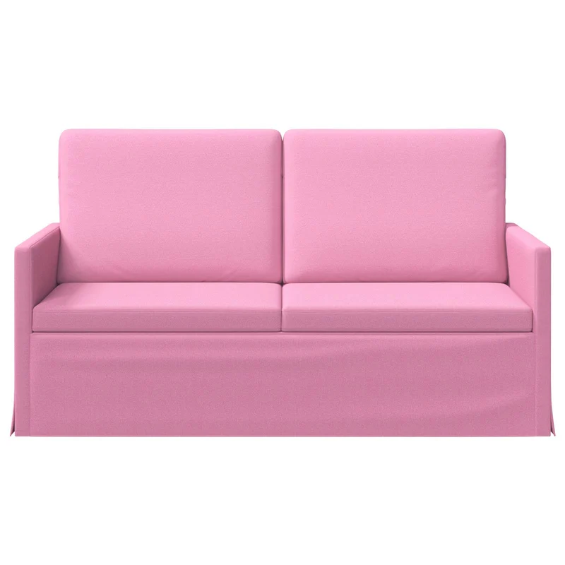 2 Seater Sofa Pink 150 x 81 x 82 cm Fabric