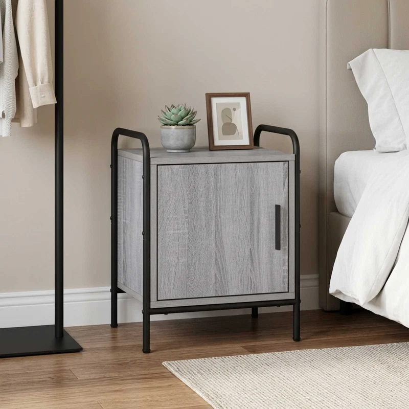 Bedside Cabinet Grey Sonoma 40 x 30 x 50 cm Engineered Wood