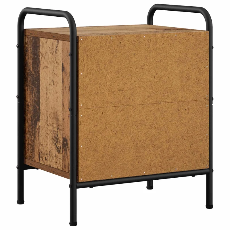 Bedside Cabinet Old Wood 40 x 30 x 50 cm Engineered Wood