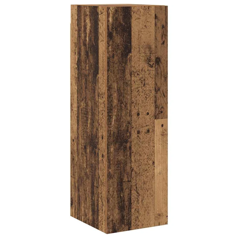 6 Piece Wall-mounted TV Cabinet Set Old Wood Engineered Wood