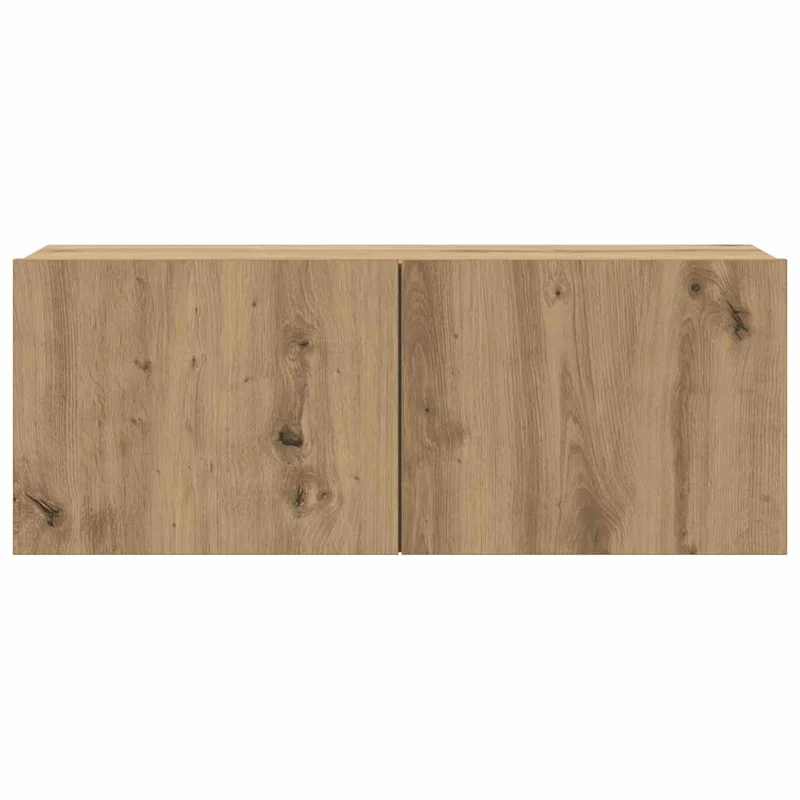 6 Piece Wall-mounted TV Cabinet Set Artisan Oak Engineered Wood