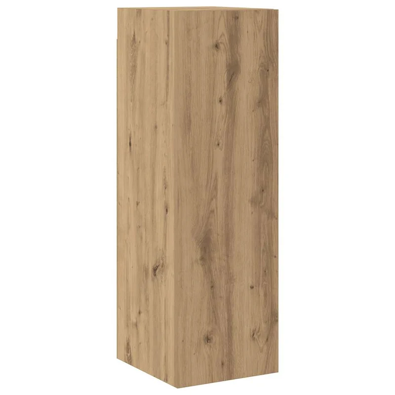 6 Piece Wall-mounted TV Cabinet Set Artisan Oak Engineered Wood