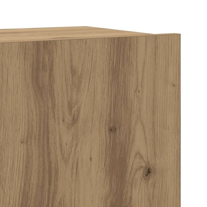 6 Piece Wall-mounted TV Cabinet Set Artisan Oak Engineered Wood