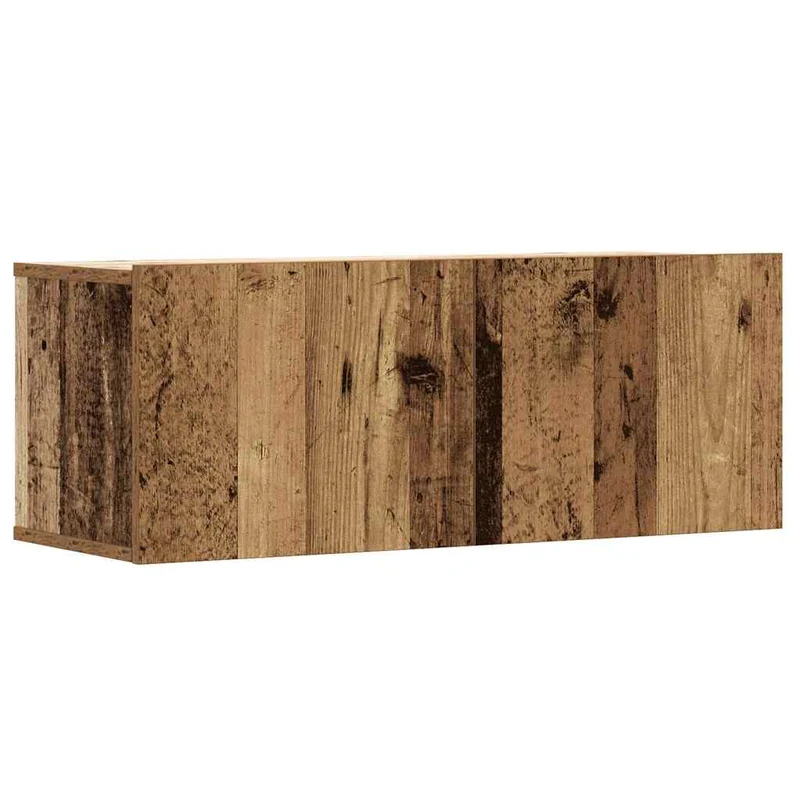 8 Piece TV Cabinet Set Wall-mounted Old Wood Engineered Wood