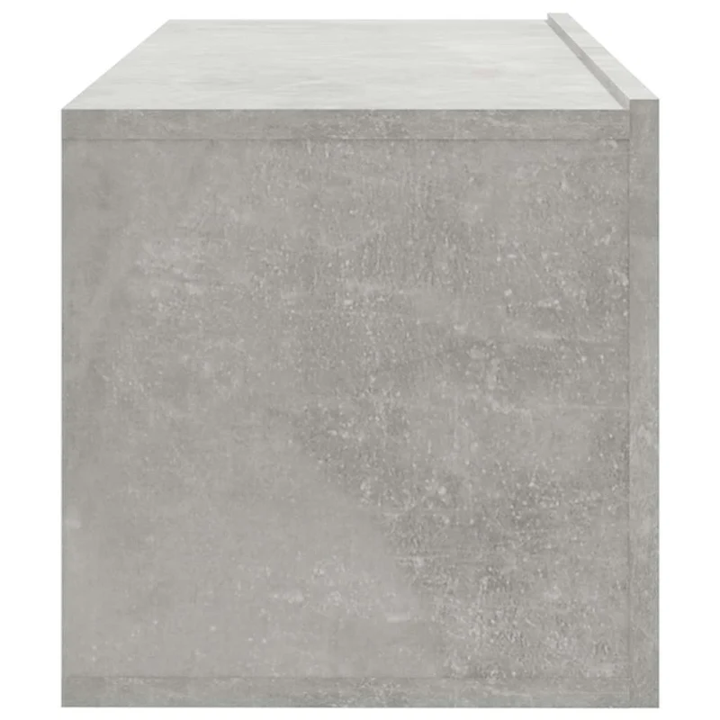 4 Piece Wall-mounted TV Cabinet Set Concrete Grey 100x30x30 cm