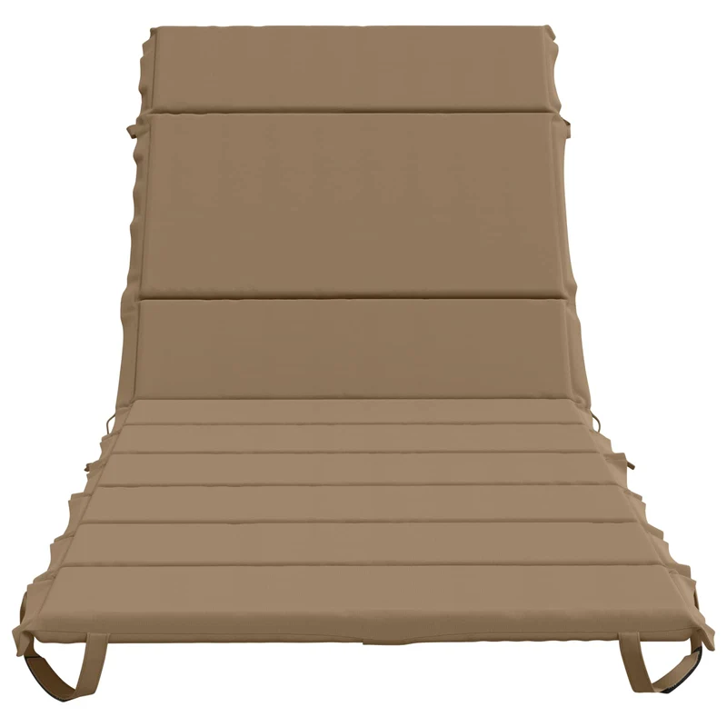 Sunlounger Cushion GEMERT 100% Polyester Taupe 200 x 70 x 3 cm