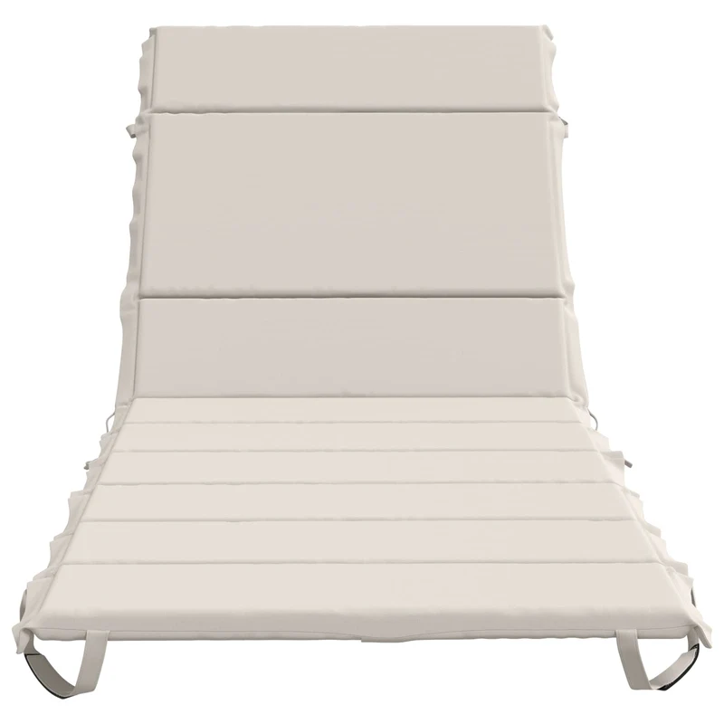 Sunlounger Cushion GEMERT 100% Polyester White 200 x 90 x 3 cm