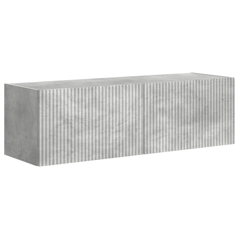 TV Wall Cabinet Set 6 pcs Concrete Grey