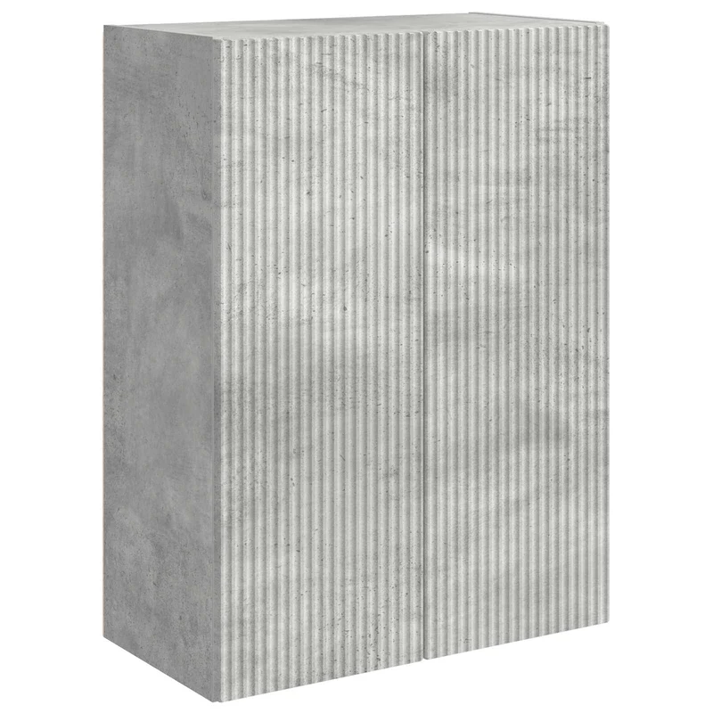 TV Wall Cabinet Set 6 pcs Concrete Grey