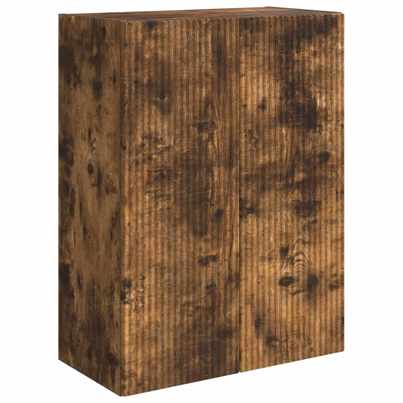 TV Wall Cabinet Set 6 pcs Smoked Oak