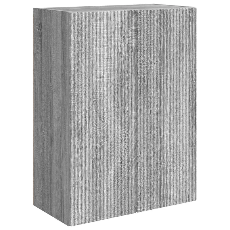 TV Wall Cabinet Set 6 pcs Grey Sonoma