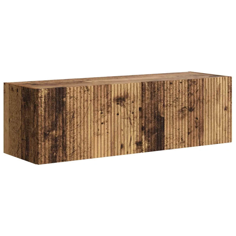 TV Wall Cabinet Set 6 pcs Old Wood