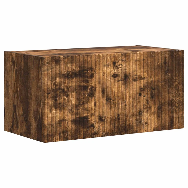 TV Cabinet Set 4 pcs Smoked Oak Engineered Wood