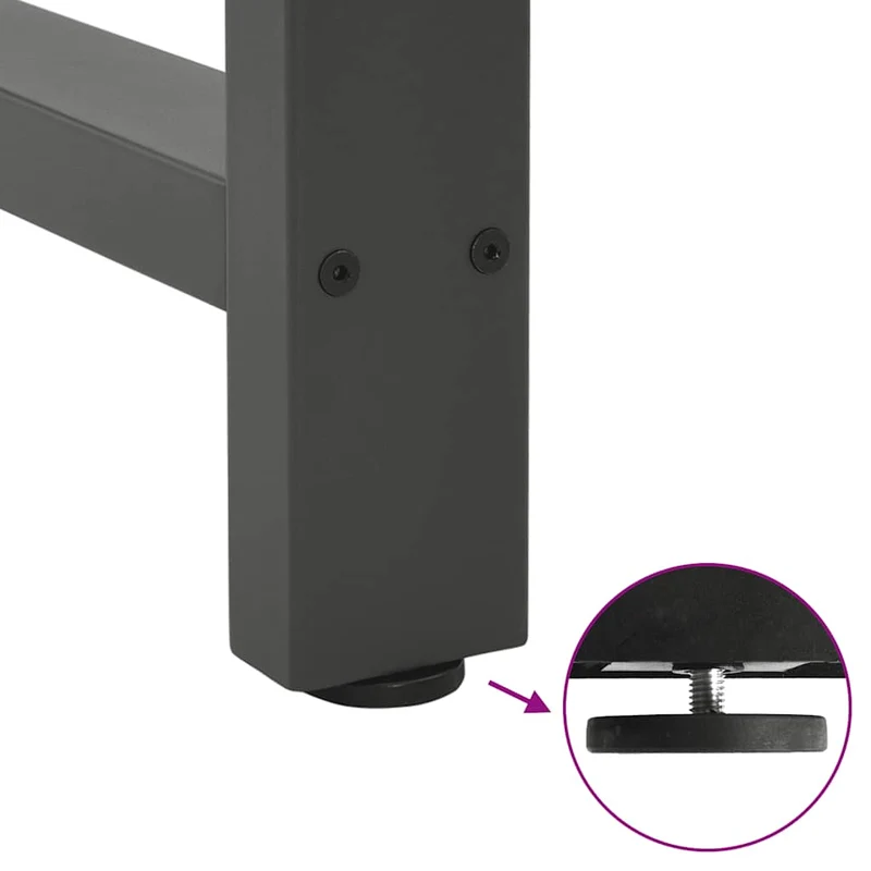 Console Table Legs Anthracite 2 pcs 38x(72-73) cm Steel