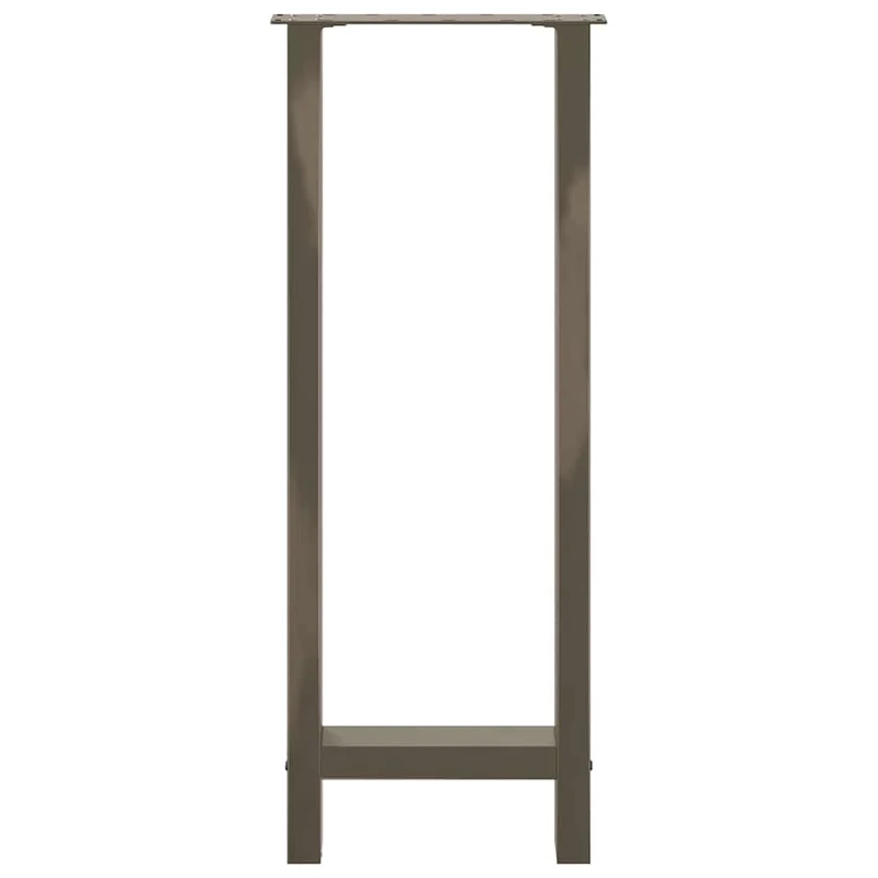 Bar Table Legs Natural Steel 2 pcs 40x(100-101) cm Steel
