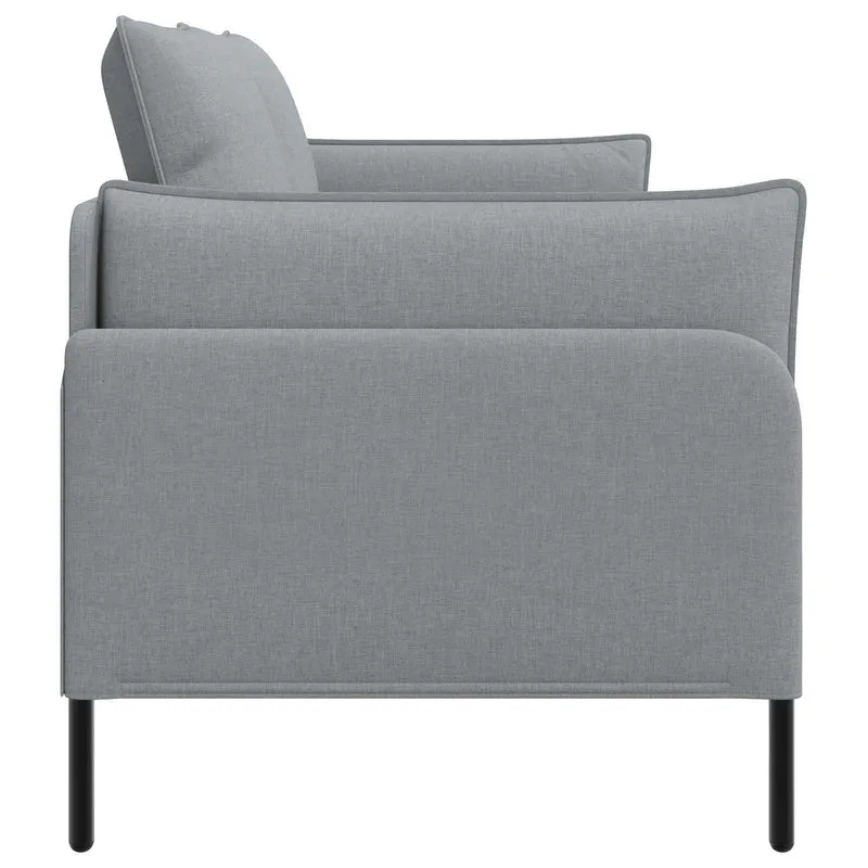 2-Seater Sofa Light Grey 188 x 81 x 89 cm Fabric