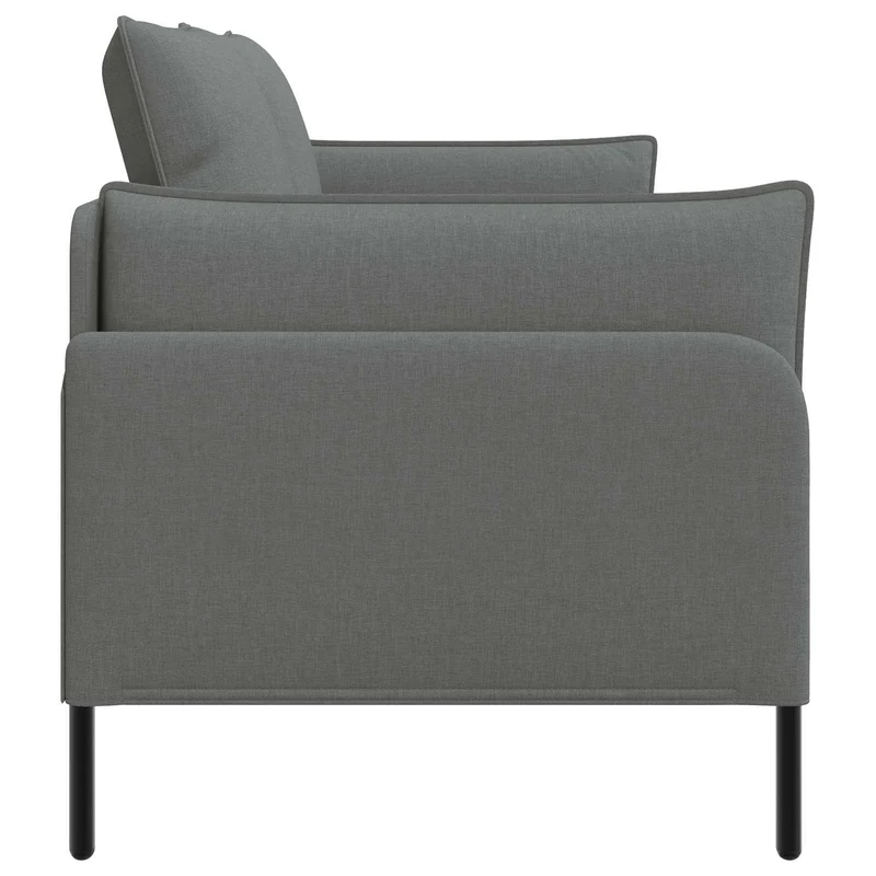 2-Seater Sofa Dark Grey 188 x 81 x 89 cm Fabric