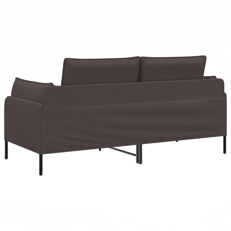 2-Seater Sofa Dark Brown 188 x 81 x 89 cm Fabric