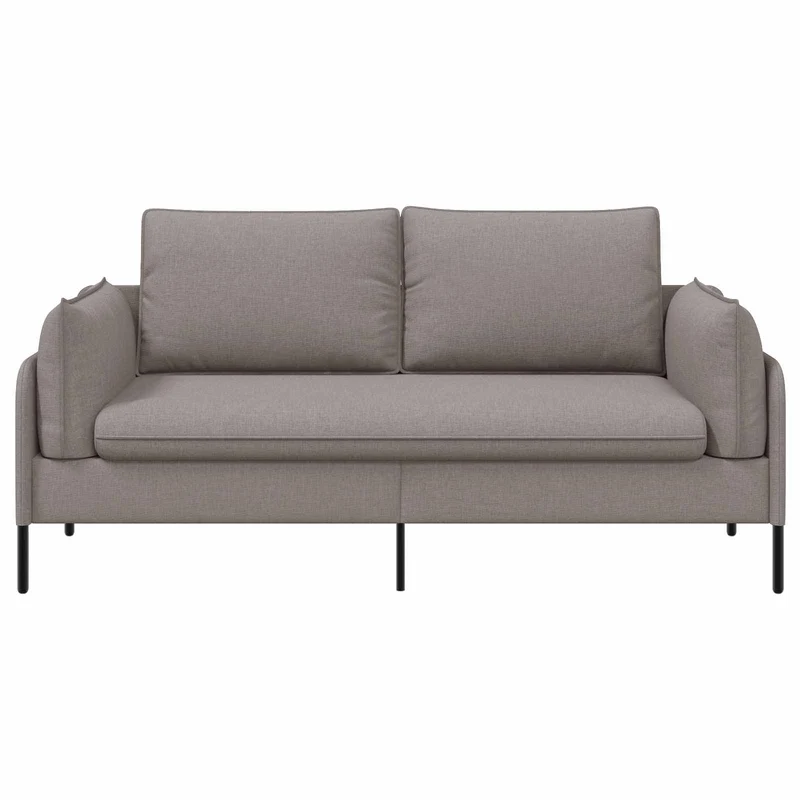 2-Seater Sofa Taupe 188 x 81 x 89 cm Fabric