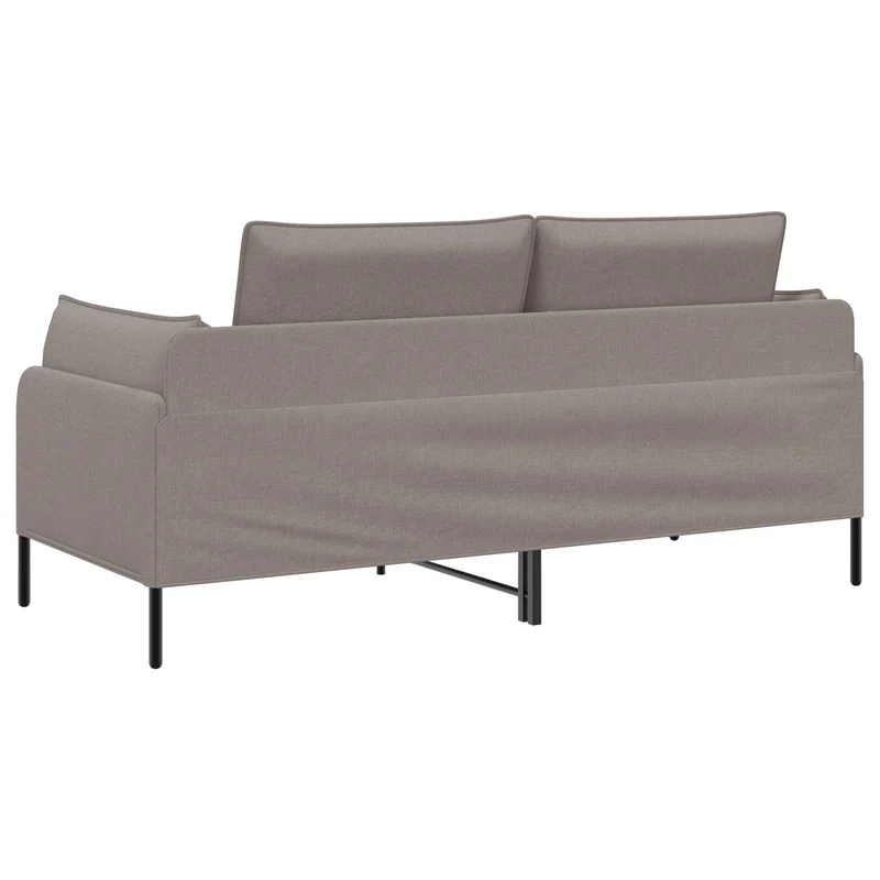 2-Seater Sofa Taupe 188 x 81 x 89 cm Fabric