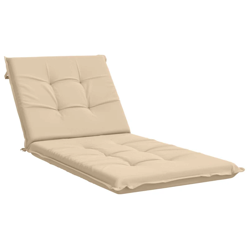 Sunlounger Cushion GEMERT 100% Polyester Cream 190 x 90 x 9 cm
