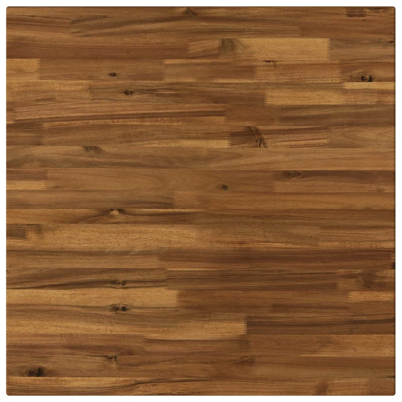 Rectangular Table Top 70 x 70 x 3.2 cm Square Solid Acacia Wood