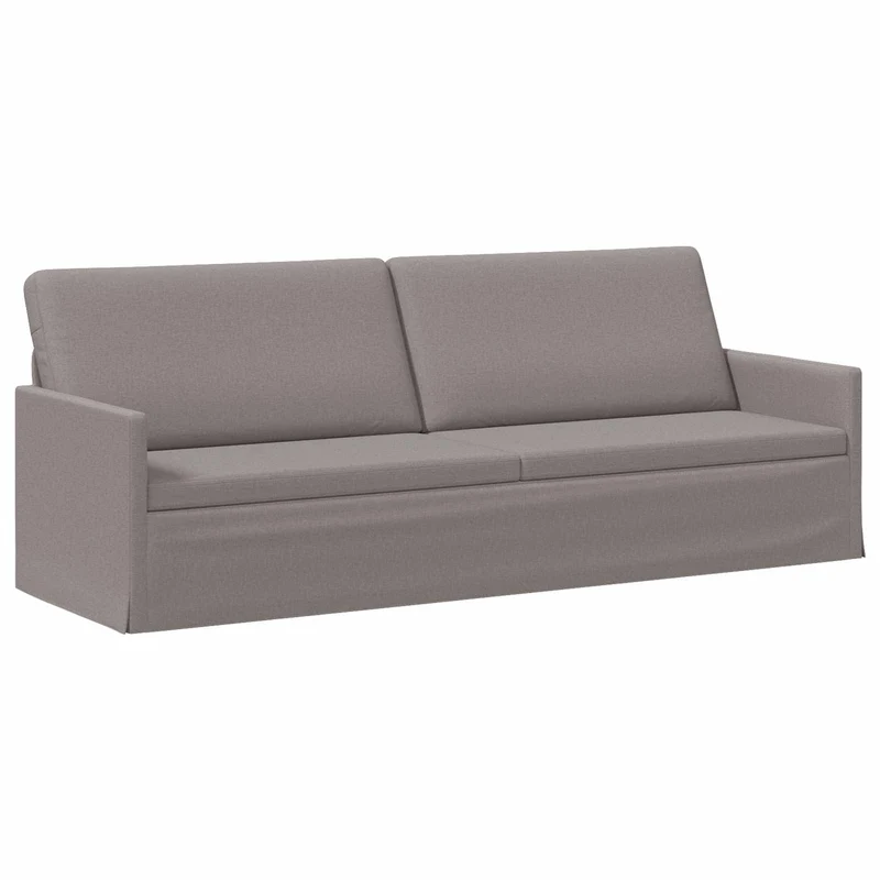Sofa Set 2 pcs Taupe Fabric