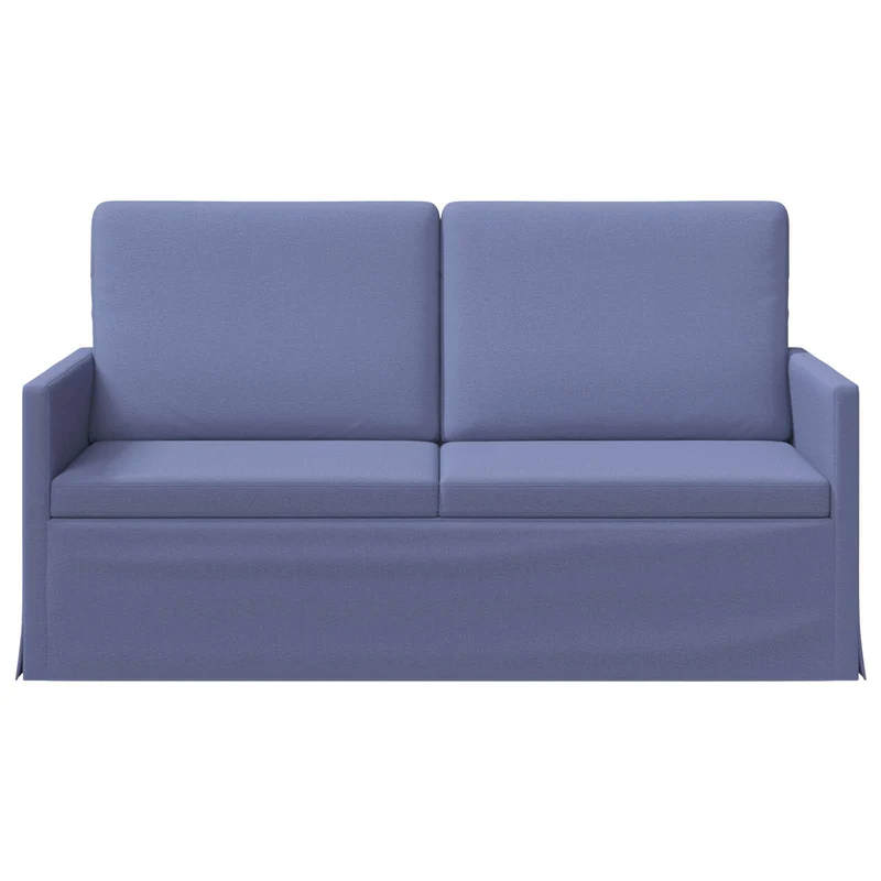 2 Seater Sofa Jeans Blue 150 x 81 x 82 cm Fabric