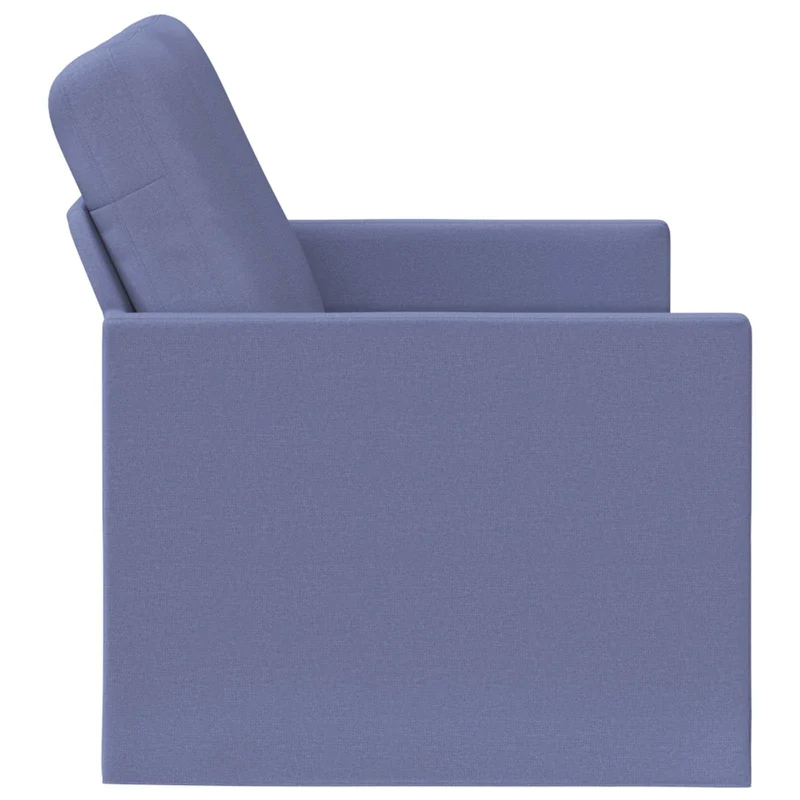 2 Seater Sofa Jeans Blue 150 x 81 x 82 cm Fabric