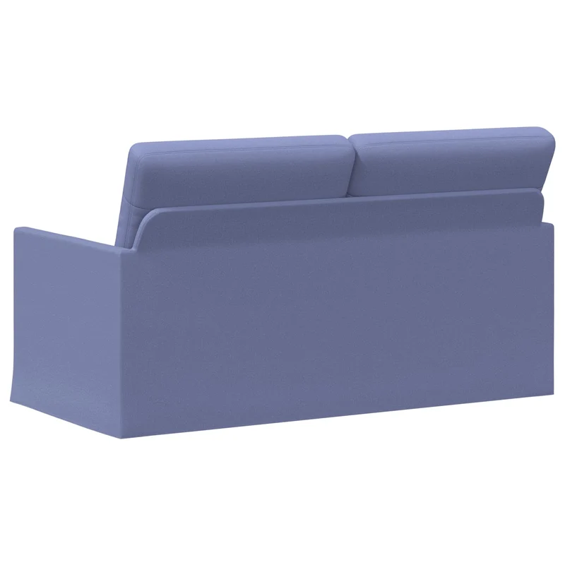 2 Seater Sofa Jeans Blue 150 x 81 x 82 cm Fabric