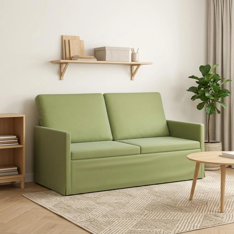 2 Seater Sofa Light Green 150 x 81 x 82 cm Velvet
